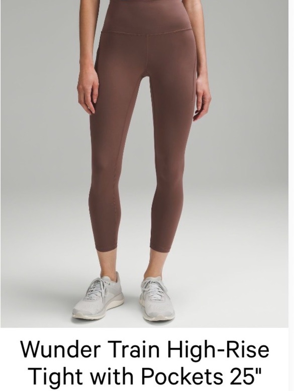 Wunder Train High-Rise Tight with Pockets 25" - Dark oxide